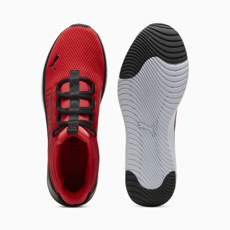 Puma | Men's Softride Astro Slip-On Running Shoes - For All Time Red-Black-Silver Mist