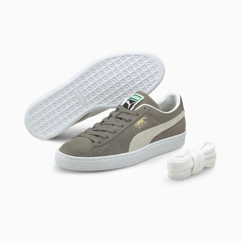 Puma | Men's Suede Classic XXI Sneakers - Steel Gray-White