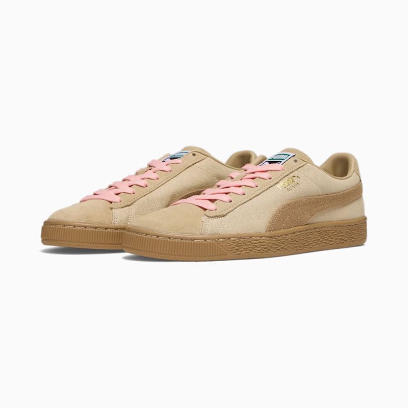 Puma | Men's Suede Hemp Sneakers - Toasted Almond-Toasted-Gold