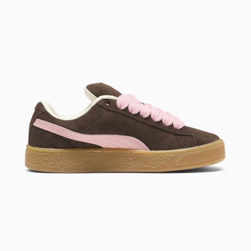 Puma | Women's Suede XL Sneakers - Chestnut Brown-Peach Smoothie-Frosted Ivory