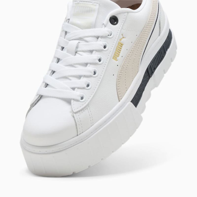 Puma | Women's Mayze Classics Sneakers - White-Gold