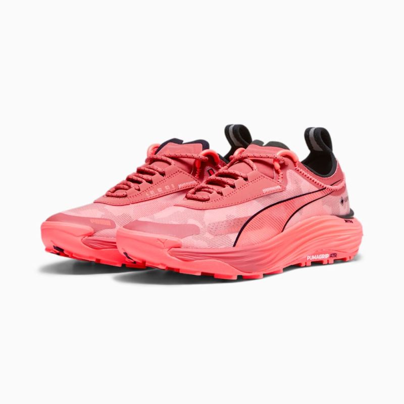 Puma | Women's SEASONS Voyage NITRO 3 GORE-TEX Trail Running Shoes - Astro Red-Fire Orchid-Black