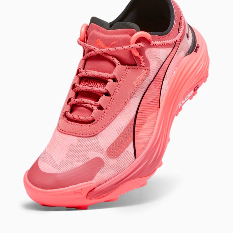 Puma | Women's SEASONS Voyage NITRO 3 GORE-TEX Trail Running Shoes - Astro Red-Fire Orchid-Black