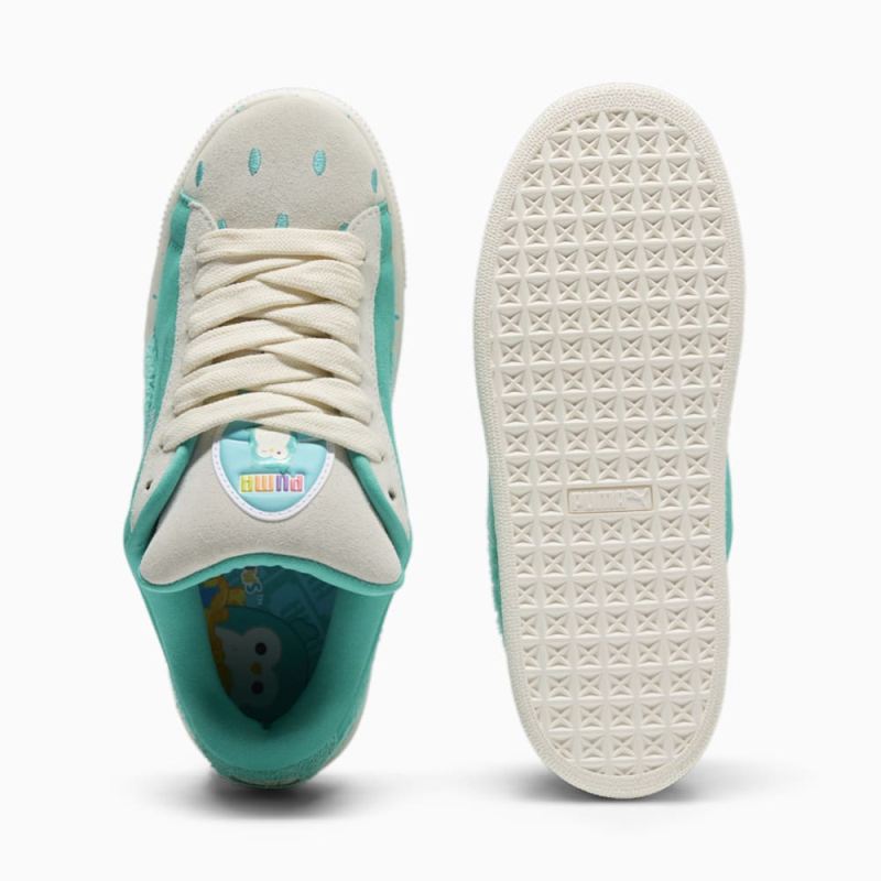 Puma | Women's x SQUISHMALLOWS Suede XL Winston Sneakers - Warm White-Alpine Snow-Elektro Pool