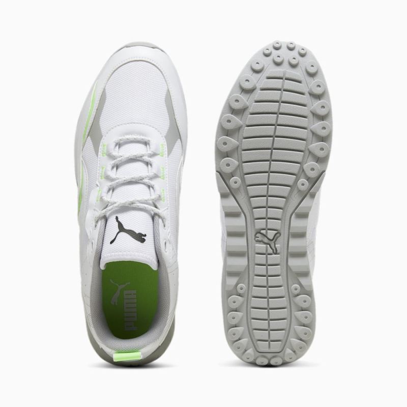 Puma | Men's Mercedes AMG-Petronas F1 SPEEDFUSION 2.0 Unisex Shoes - White-Fizzy Green