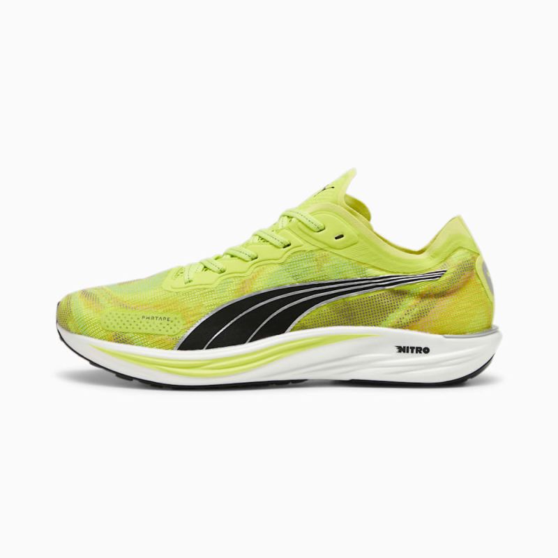 Puma | Men's Liberate NITRO 2 Running Shoes - Lime Pow-Black - Click Image to Close