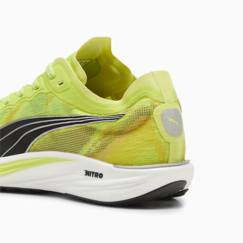 Puma | Men's Liberate NITRO 2 Running Shoes - Lime Pow-Black