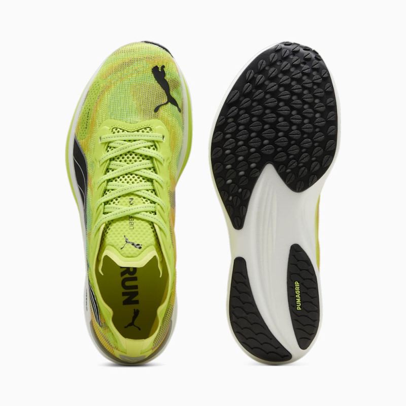 Puma | Men's Liberate NITRO 2 Running Shoes - Lime Pow-Black