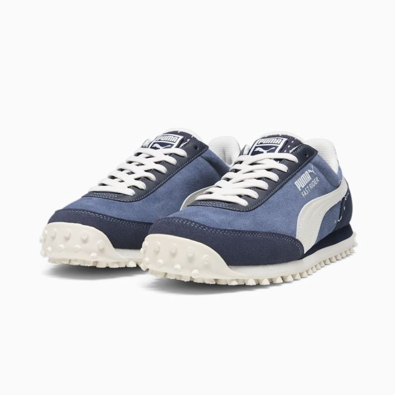 Puma | Men's Fast Rider Navy Pack-Denim Sneakers - Inky Blue-Warm White-New Navy