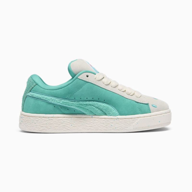 Puma | Women's x SQUISHMALLOWS Suede XL Winston Sneakers - Warm White-Alpine Snow-Elektro Pool