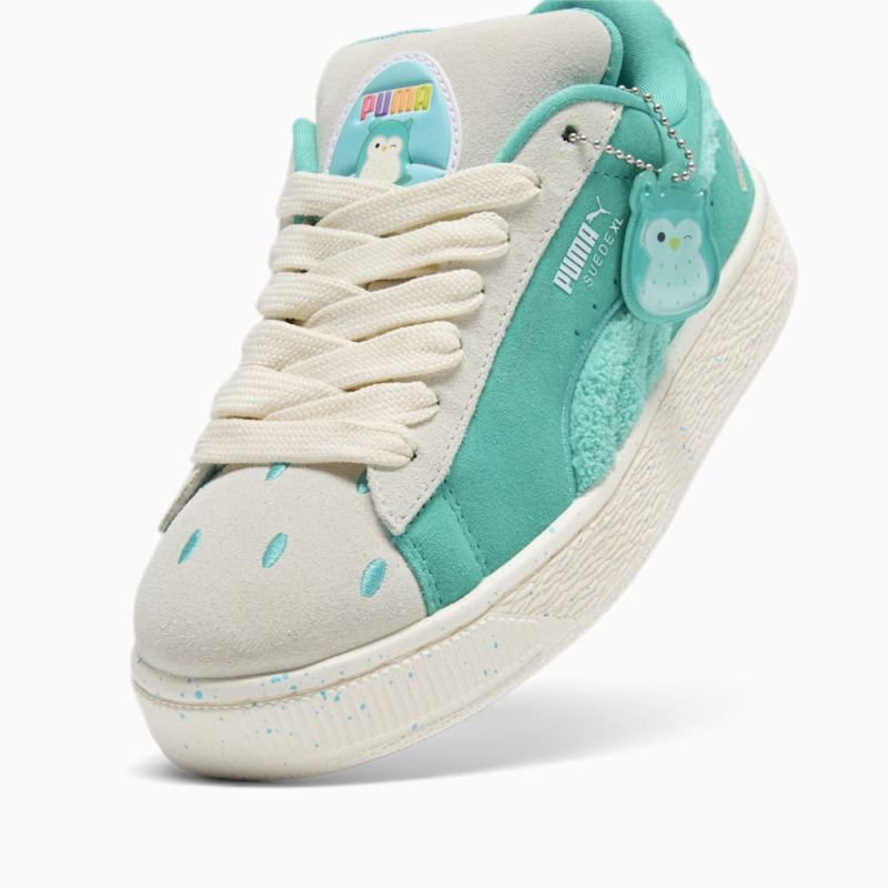 Puma | Women's x SQUISHMALLOWS Suede XL Winston Sneakers - Warm White-Alpine Snow-Elektro Pool