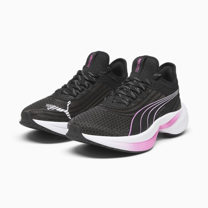 Puma | Women's Conduct Pro Running Shoe - Black-Poison Pink-Silver