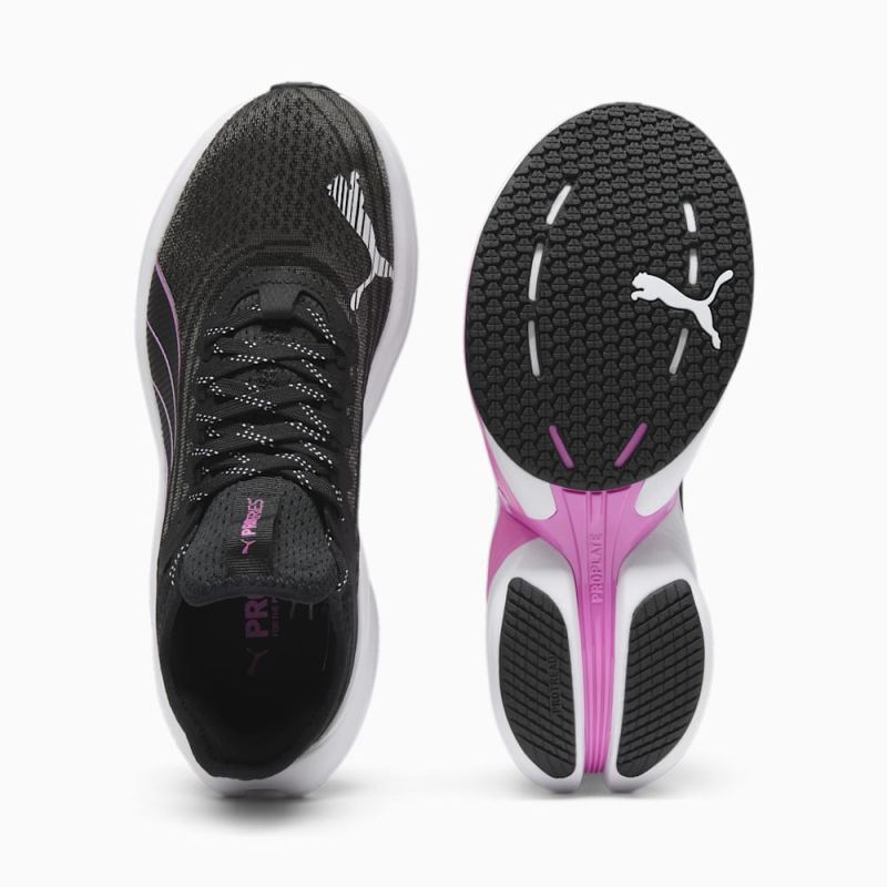 Puma | Women's Conduct Pro Running Shoe - Black-Poison Pink-Silver