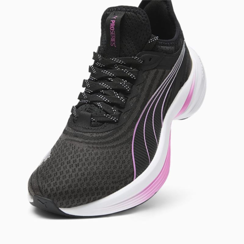 Puma | Women's Conduct Pro Running Shoe - Black-Poison Pink-Silver