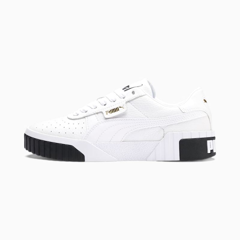 Puma | Women's Cali Sneakers - White-Black - Click Image to Close