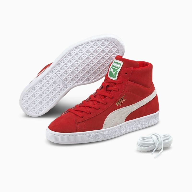 Puma | Men's Suede Mid XXI Sneakers - High Risk Red-White