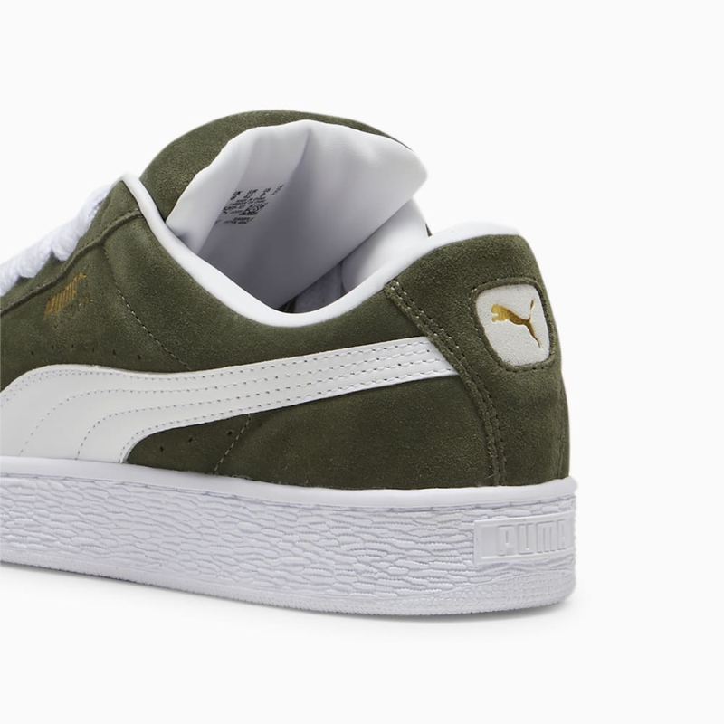 Puma | Men's Suede XL Sneakers - Dark Olive-White