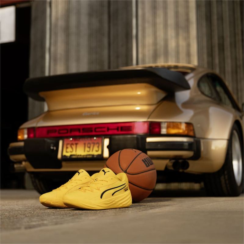 Puma | Men's x PORSCHE All-Pro NITRO Basketball Shoe - Sport Yellow-Black