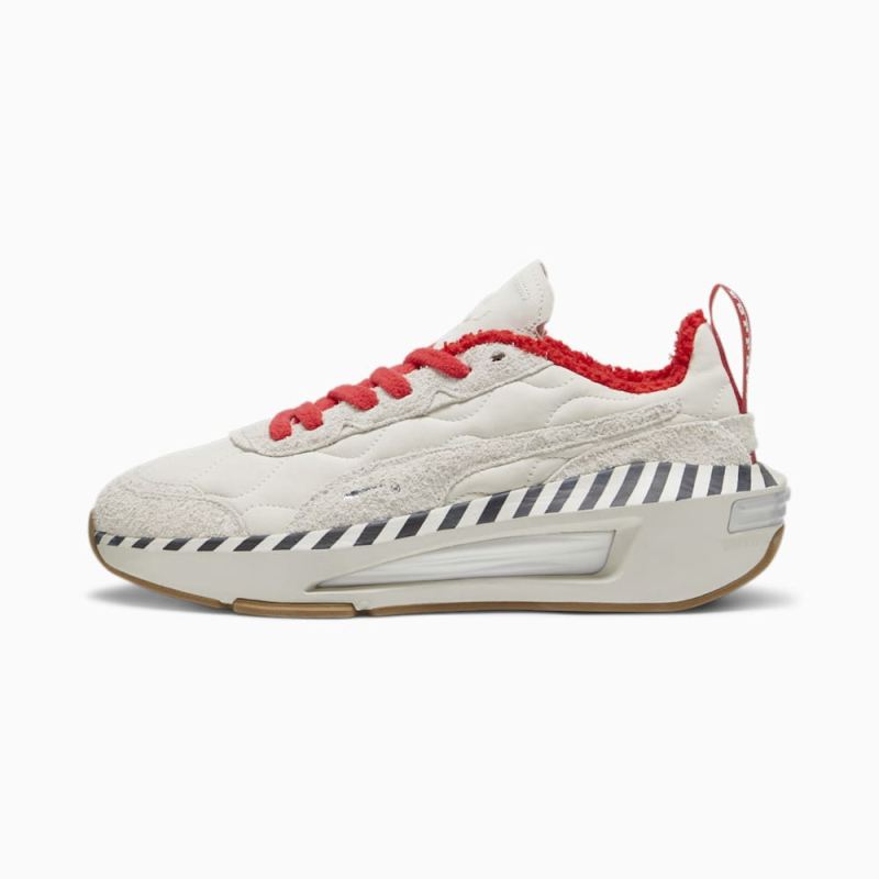 Puma | Men's Scuderia Ferrari Ultimate NITRO Sneakers - Vapor Gray-Warm White - Click Image to Close