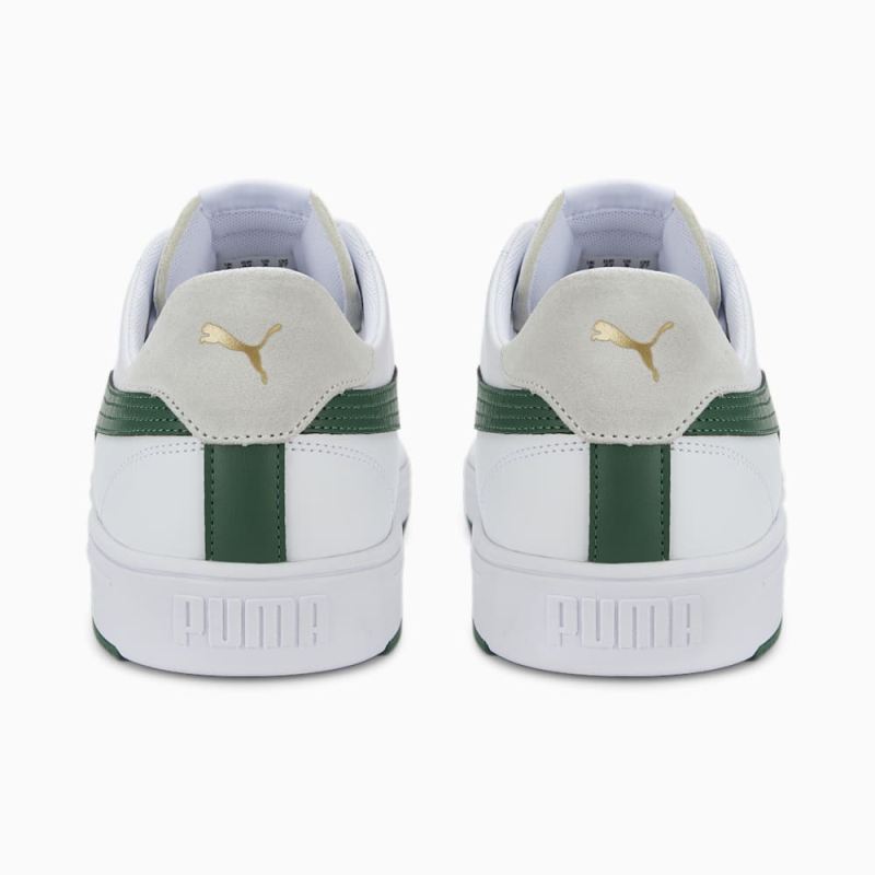 Puma | Men's Serve Pro Lite Sneakers - White-Deep Forest-Team Gold