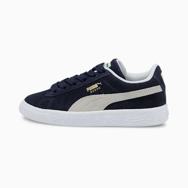 Puma | Boys Suede Classic XXI Little Kids Shoes - Peacoat-White - Click Image to Close