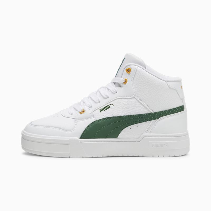 Puma | Men's CA Pro Mid Sneakers - White-Vine-Ginger Tea