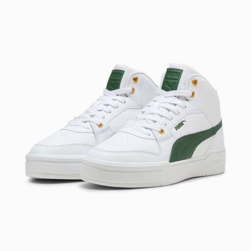 Puma | Men's CA Pro Mid Sneakers - White-Vine-Ginger Tea