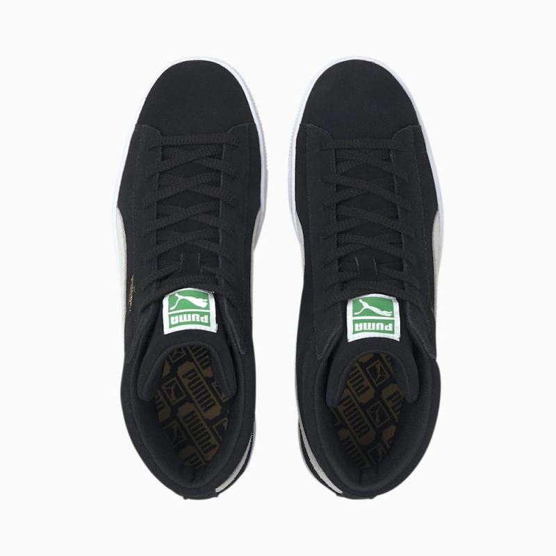 Puma | Men's Suede Mid XXI Sneakers - Black-White-Amazon Green