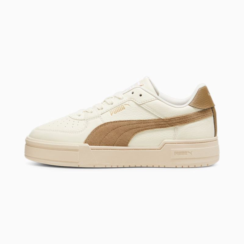 Puma | Women's CA Pro OW Sneakers - Alpine Snow-Chocolate Chip-Team Gold - Click Image to Close