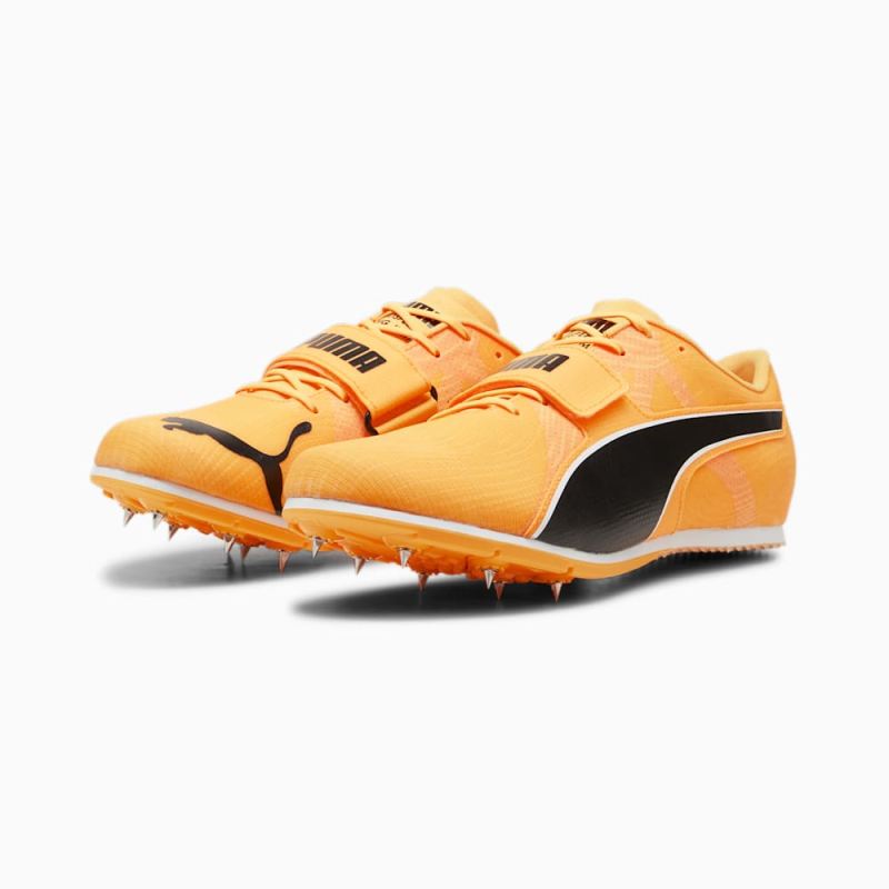 Puma | Men's evoSPEED Long Jump 11 Ultraweave Track Spikes - Sun Stream-Sunset Glow-Black