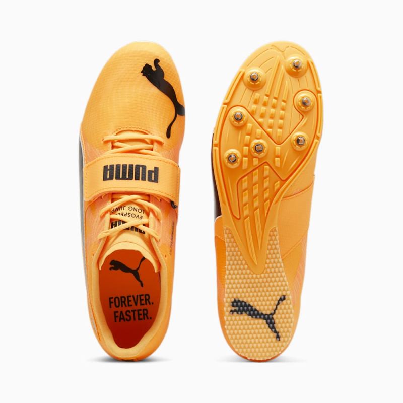 Puma | Men's evoSPEED Long Jump 11 Ultraweave Track Spikes - Sun Stream-Sunset Glow-Black