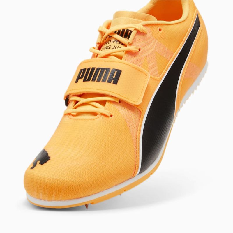 Puma | Men's evoSPEED Long Jump 11 Ultraweave Track Spikes - Sun Stream-Sunset Glow-Black