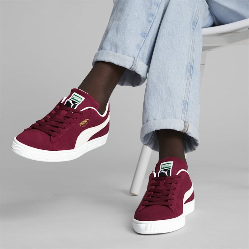 Puma | Men's Suede Classic XXI Sneakers - Cabernet-White