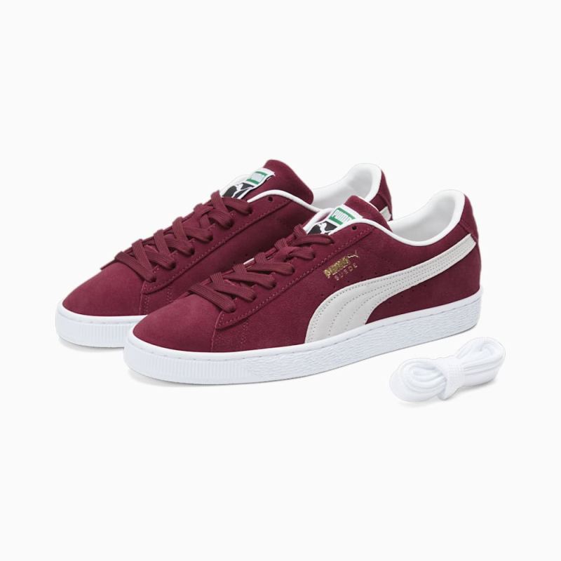 Puma | Men's Suede Classic XXI Sneakers - Cabernet-White