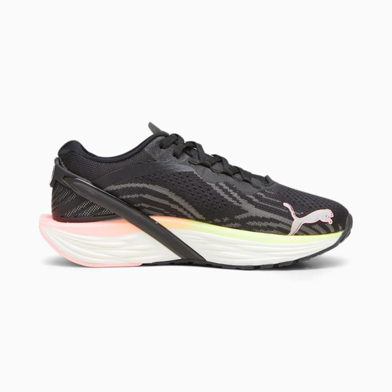 Puma | Women's Run XX NITRO 2 Running Shoes - Black-Koral Ice-Speed Green-Silver