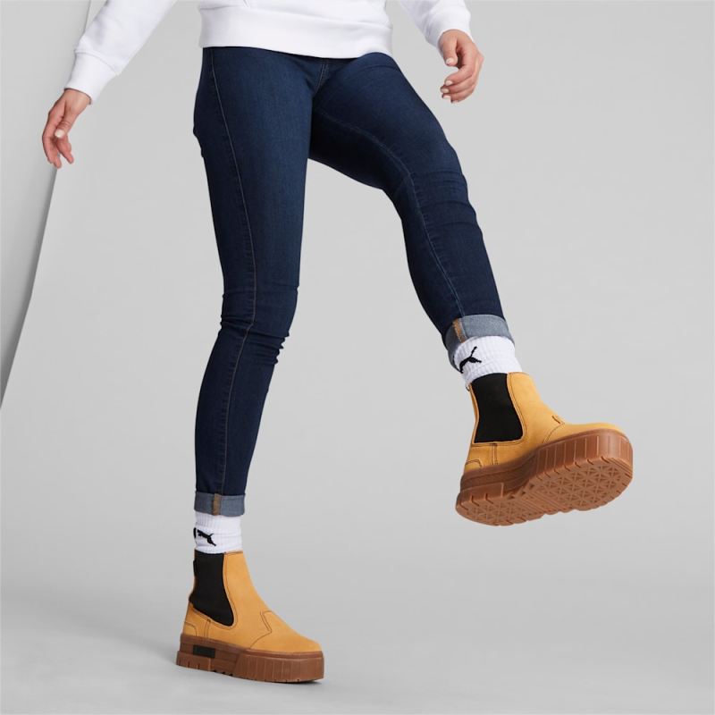 Puma | Women's Mayze Chelsea Suede Boots - Taffy