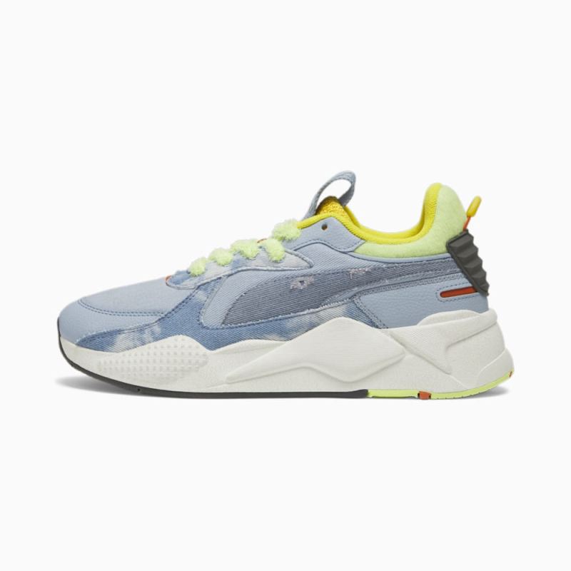 Puma | Men's RS-X Spring Clean Sneakers - Blue Wash-Filtered Ash-Fresh Pear