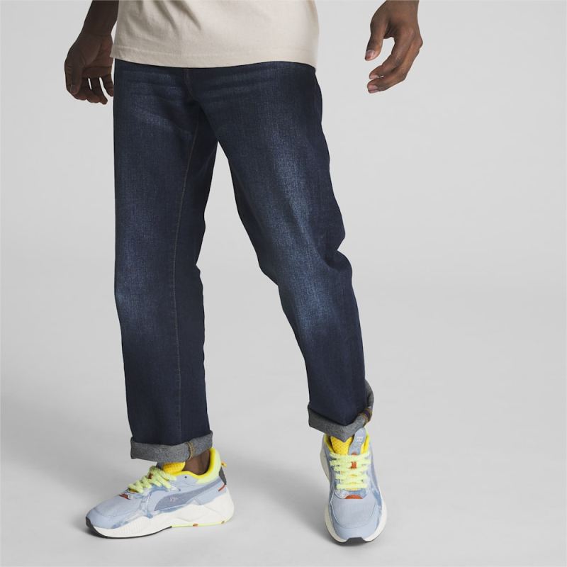 Puma | Men's RS-X Spring Clean Sneakers - Blue Wash-Filtered Ash-Fresh Pear