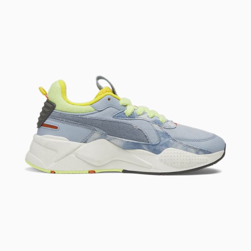 Puma | Men's RS-X Spring Clean Sneakers - Blue Wash-Filtered Ash-Fresh Pear