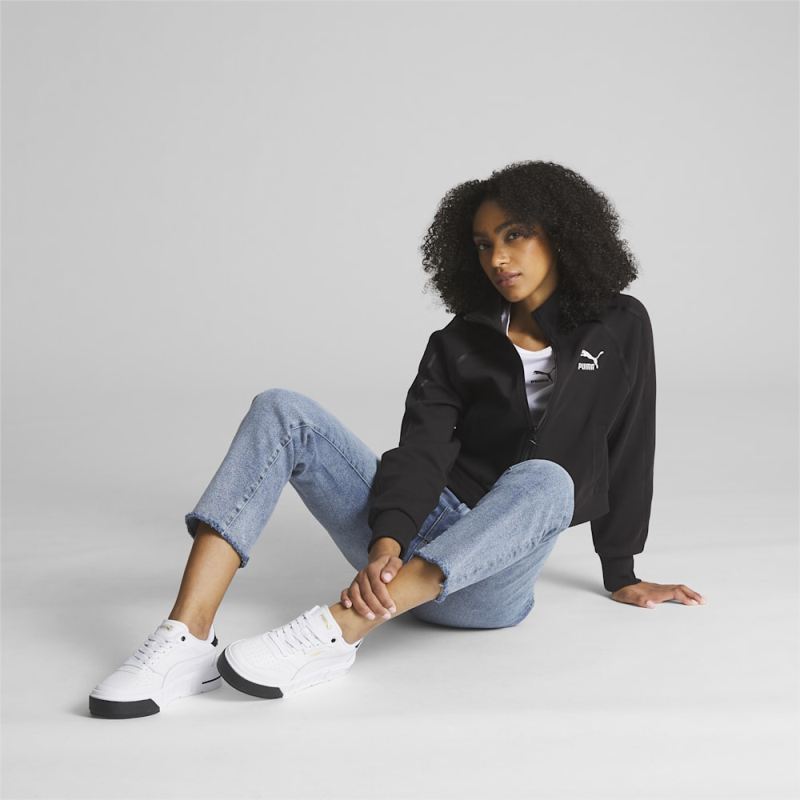 Puma | Women's Cali Court Leather Sneakers - White-Black