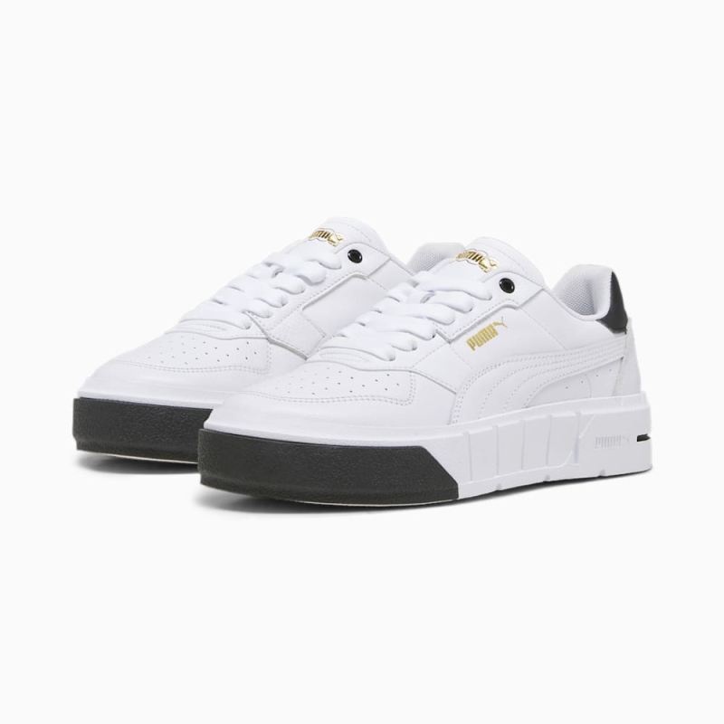 Puma | Women's Cali Court Leather Sneakers - White-Black