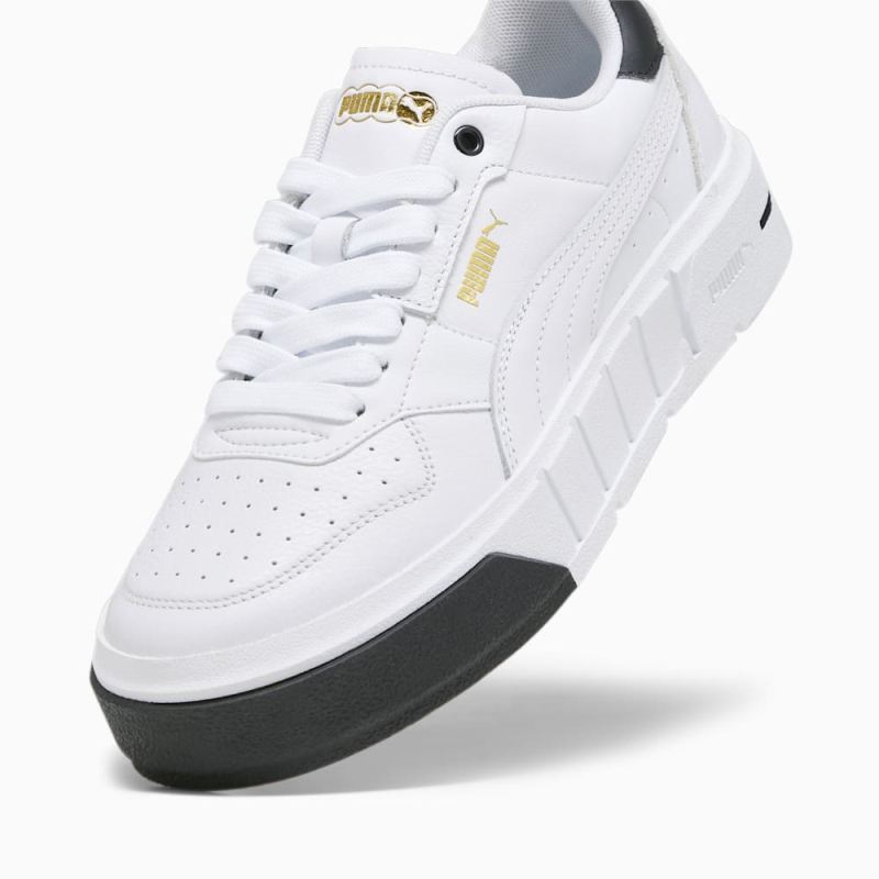 Puma | Women's Cali Court Leather Sneakers - White-Black