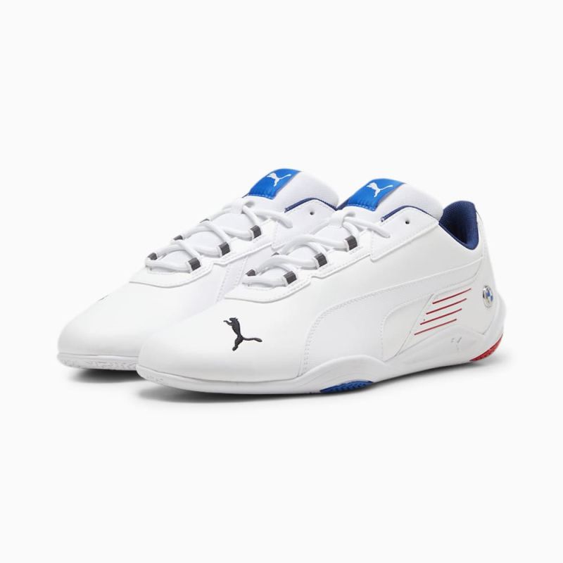 Puma | Men's BMW M Motorsport R-Cat Machina Motorsport Shoes - White-Pop Red