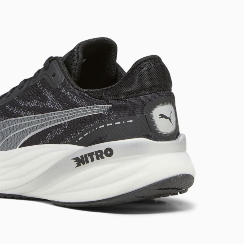 Puma | Men's Magnify NITRO 2 Running Shoes - Black-White-Silver