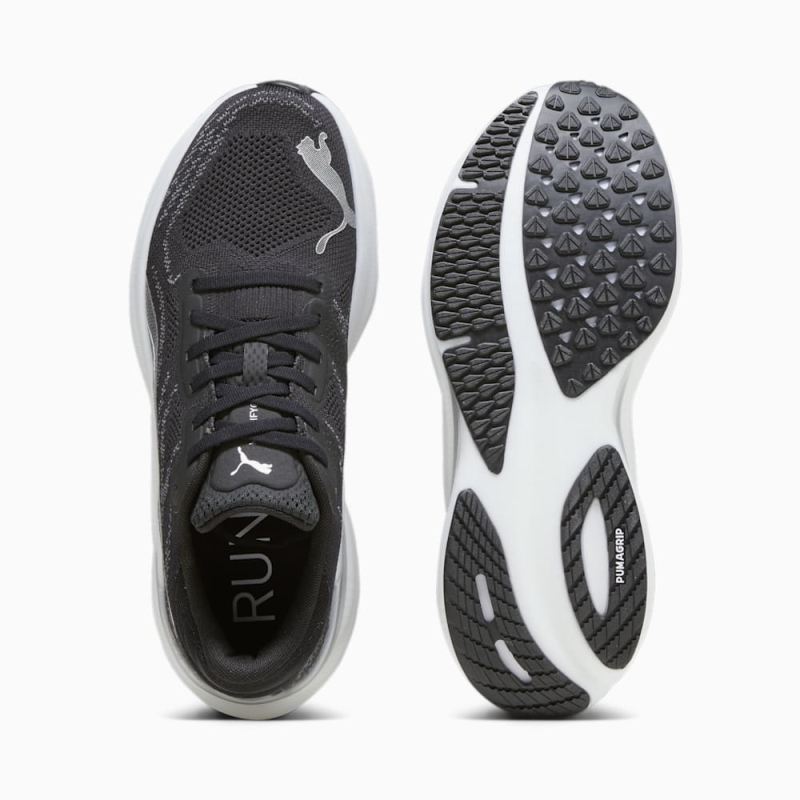 Puma | Men's Magnify NITRO 2 Running Shoes - Black-White-Silver