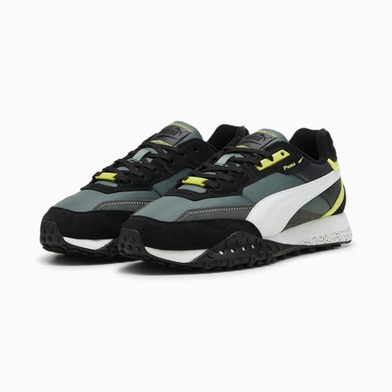 Puma | Men's Blktop Rider Sneakers - Eucalyptus-White