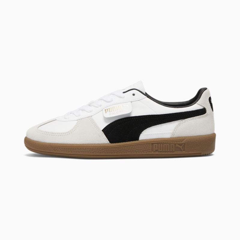 Puma | Men's Palermo Leather Sneakers - White-Vapor Gray-Gum