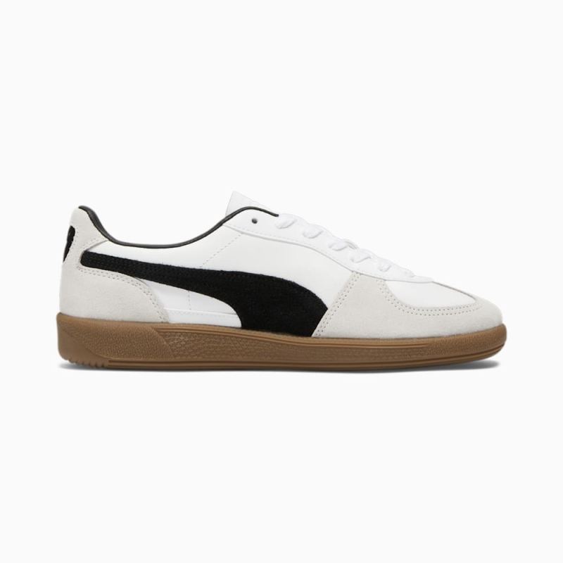 Puma | Men's Palermo Leather Sneakers - White-Vapor Gray-Gum