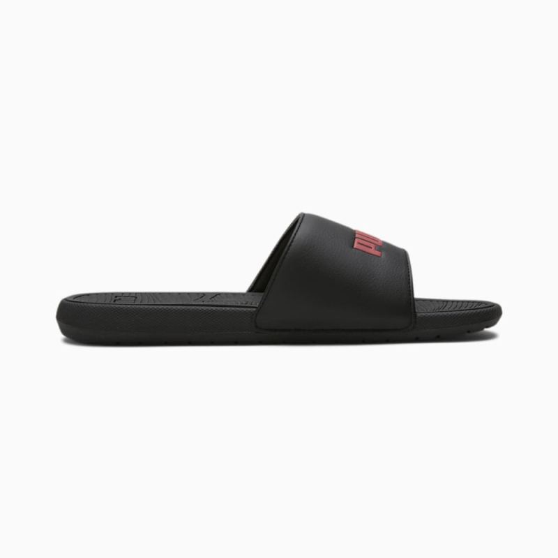 Puma | Men's Cool Cat 2.0 Slides - Black-Red