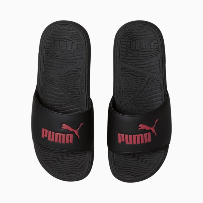 Puma | Men's Cool Cat 2.0 Slides - Black-Red